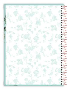 Caderno Espiral Colegial Capa Dura 1 Matéria Botanical 80 Folhas Credeal (Sortido)