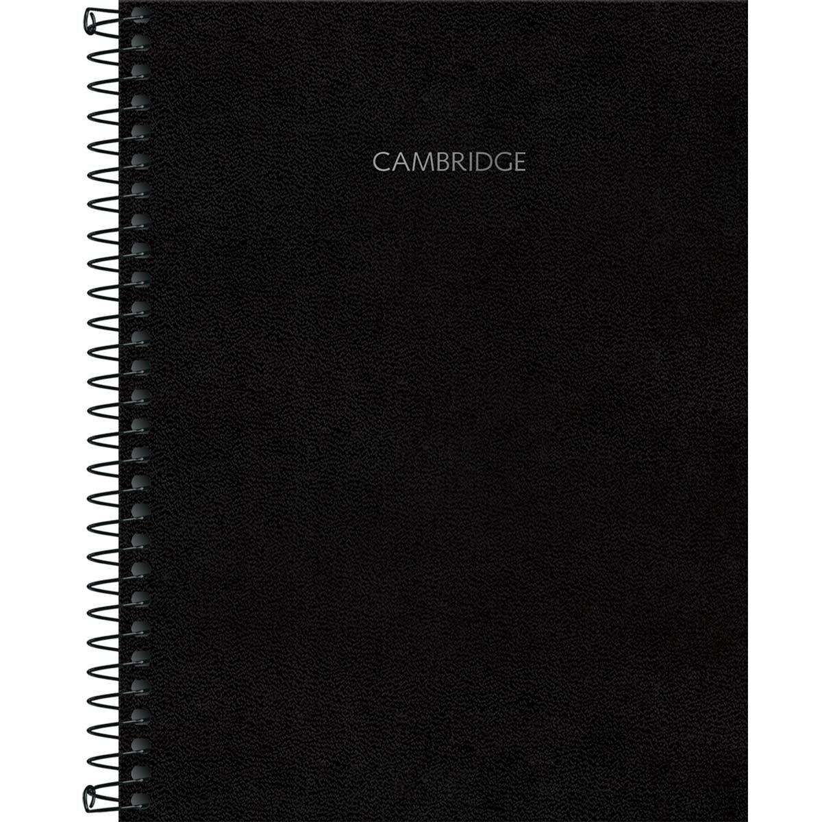 Caderno Espiral Colegial Capa Dura Executivo Cambridge 1 Matéria 80 Folhas Tilibra (Sortido)