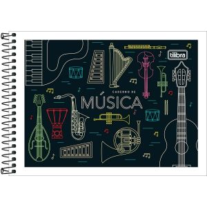 Caderno Espiral Música Capa Flexível P 48 Folhas (Sortido)