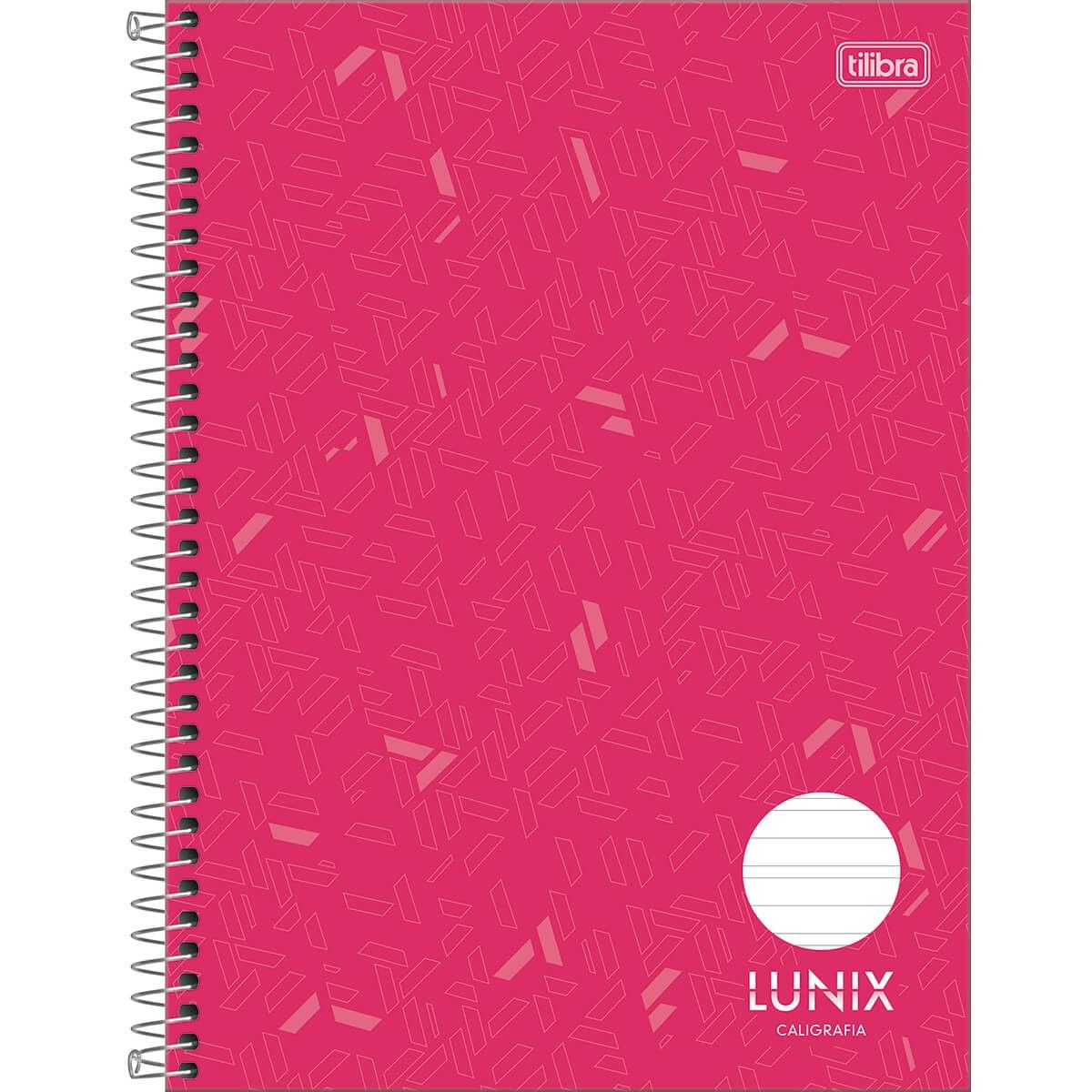 Caderno Espiral Universitário de Caligrafia Capa Dura Lunix 80 Folhas (Sortido)