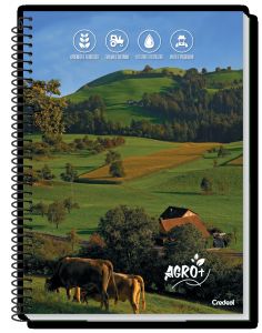 Caderno Espiral Universitário Capa Dura 10 Matérias Agro+ 160 Folhas Credeal (Sortido)