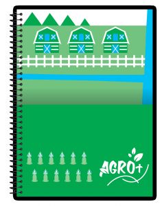 Caderno Espiral Universitário Capa Dura 10 Matérias Agro+ 160 Folhas Credeal (Sortido)