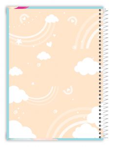 Caderno Espiral Universitário Capa Dura 10 Matérias Arco-iris 160 Folhas Credeal (Sortido)