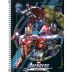 Caderno Espiral Universitário Capa Dura 10 Matérias Avengers Games 160 Folhas (Sortido)