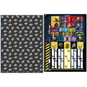 Caderno Espiral Universitário Capa Dura 10 Matérias Avengers Games 160 Folhas (Sortido)