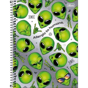 Caderno Espiral Capa Dura Universitário Connect Orbit 10 Matérias 160 Folhas Tilibra (Sortido)