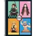 Caderno Espiral Capa Dura Universitário 10 Matérias Demon Slayer 160 Folhas Tilibra (Sortido)