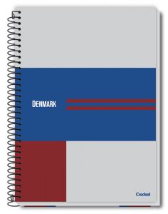 Caderno Espiral Universitário Capa Dura 10 Matérias Denmark 160 Folhas Credeal (Sortido)