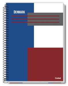 Caderno Espiral Universitário Capa Dura 10 Matérias Denmark 160 Folhas Credeal (Sortido)