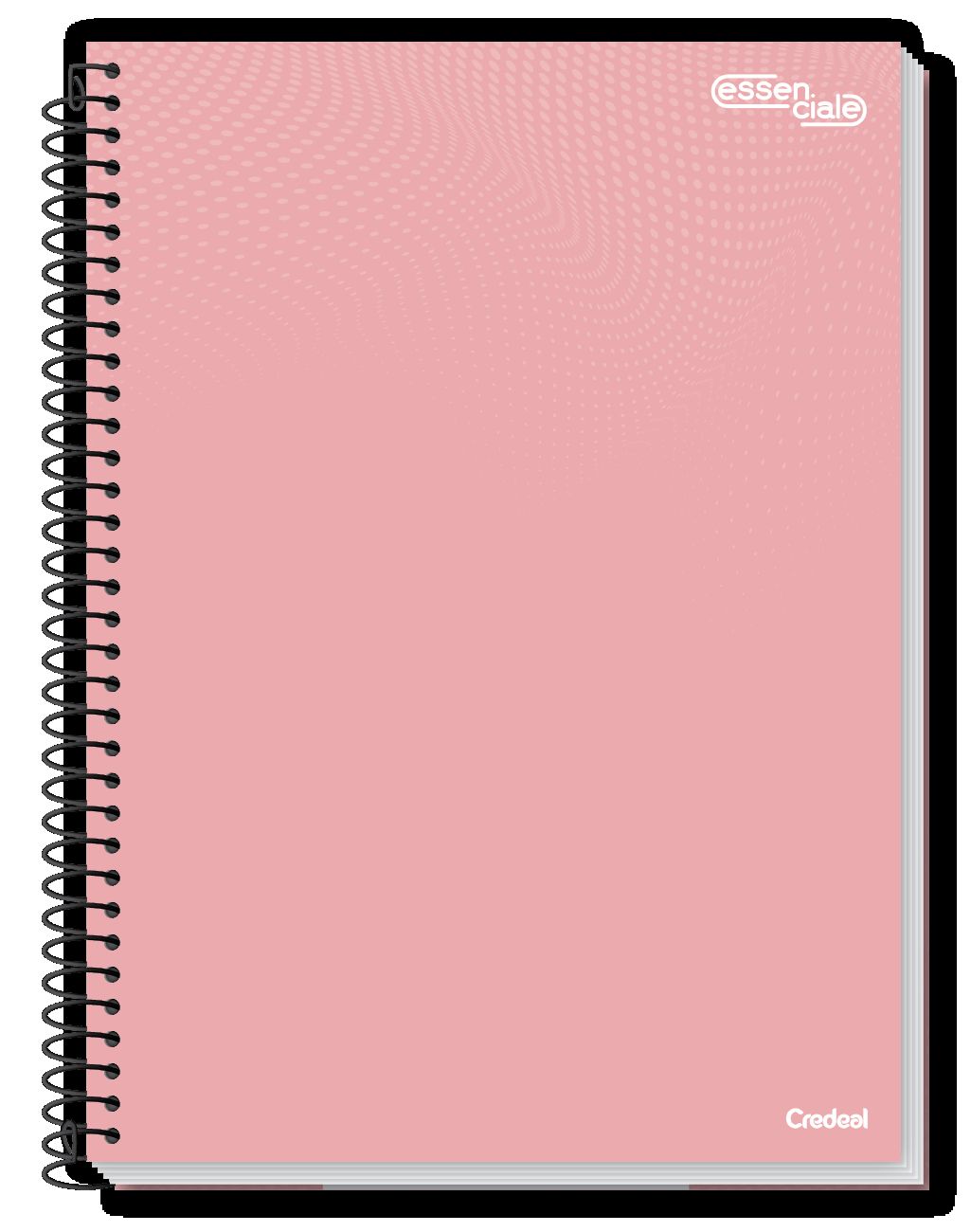 Caderno Espiral Universitário Capa Dura 10 Matérias Essenciale Colors 160 Folhas Credeal (Sortido)