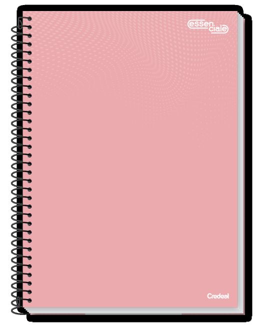 Caderno Espiral Universitário Capa Dura 10 Matérias Essenciale Colors 160 Folhas Credeal (Sortido)