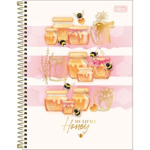 Caderno Espiral Capa Dura Universitário Connect 10 Matérias Honey Bee 160 Folhas Tilibra (Sortido)