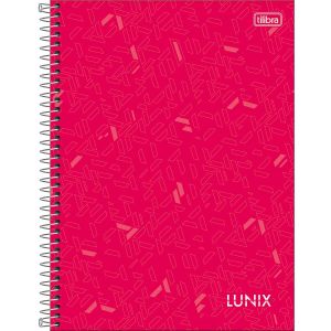 Caderno Espiral Universitário Capa Dura Lunix 10 Matérias 160 Folhas Tilibra (Sortido)