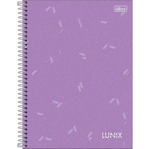 Caderno Espiral Universitário Capa Dura Lunix 10 Matérias 160 Folhas Tilibra (Sortido)