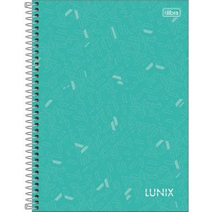 Caderno Espiral Universitário Capa Dura Lunix 10 Matérias 160 Folhas Tilibra (Sortido)