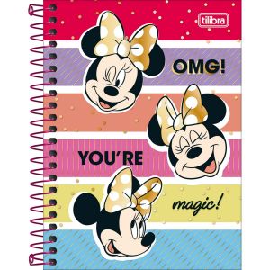 Caderno Espiral Capa Dura Universitário Connect 10 Matérias Minnie 160 Folhas Tilibra (Sortido)