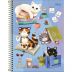 Caderno Espiral Capa Dura Universitário 10 Matérias Purrfect Cats 160 Folhas Tilibra (Sortido)