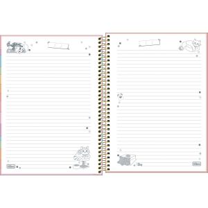 Caderno Espiral Capa Dura Universitário 10 Matérias Purrfect Cats 160 Folhas Tilibra (Sortido)