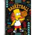 Caderno Espiral Capa Dura Universitário 10 Matérias Simpsons 160 Folhas Tilibra (Sortido)