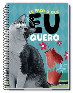 Caderno Espiral Universitário Capa Dura 10 Matérias Vida De Pet 160 Folhas Credeal (Sortido)