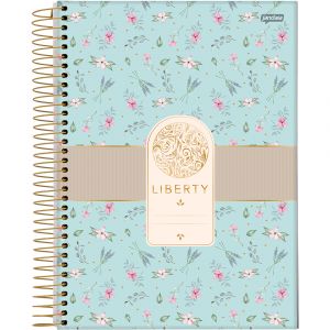 Caderno Espiral Universitário Capa Dura 10 Matérias Liberty 160 Folhas Jandaia (Sortido)