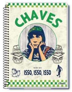 Caderno Espiral Universitário Capa Dura 12 Matérias Chaves 192 Folhas Credeal (Sortido)