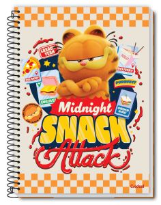 Caderno Espiral Universitário Capa Dura 12 Matérias Garfield O Filme 192 Folhas Credeal (Sortido)