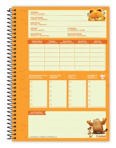 Caderno Espiral Universitário Capa Dura 12 Matérias Garfield O Filme 192 Folhas Credeal (Sortido)