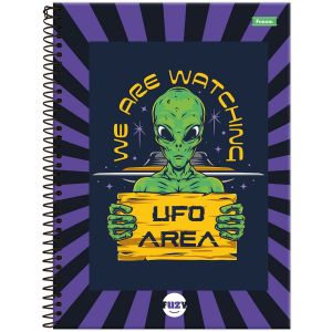 Caderno Universitário Fuzy 15 Matérias 240 Folhas Foroni (Sortido)