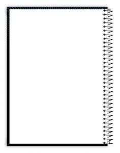 Caderno Espiral Universitário Capa Dura 16 Matérias Essenciale Preto 224 Folhas Credeal 