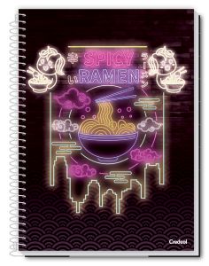 Caderno Espiral Universitário Capa Dura 16 Matérias My Collection Feminino 224 Folhas Credeal (Sortido)