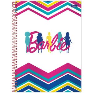 Caderno Universitário Capa Dura Barbie Teen 1 Matéria 80 Folhas Foroni (Sortido)