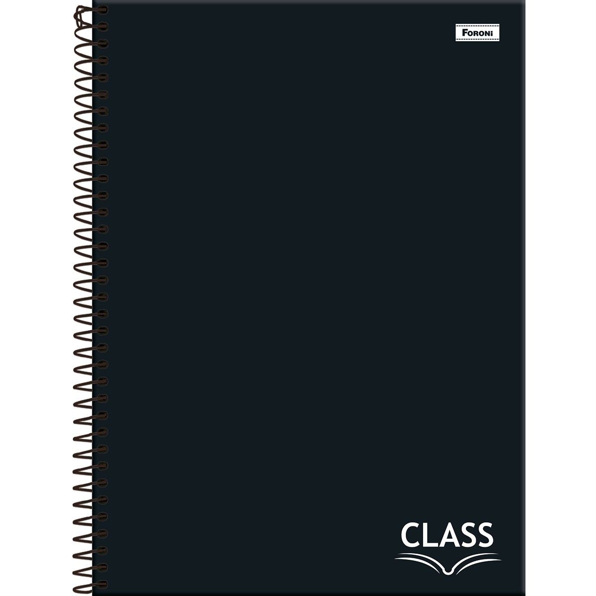 Caderno Universitário Class Preto 1 Matéria 80 Folhas Foroni