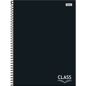 Caderno Universitário Class Preto 1 Matéria 80 Folhas Foroni