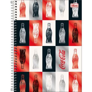 Caderno Espiral Universitário Capa Dura 1 Matéria Connect Coca-Cola 80 Folhas (Sortido)