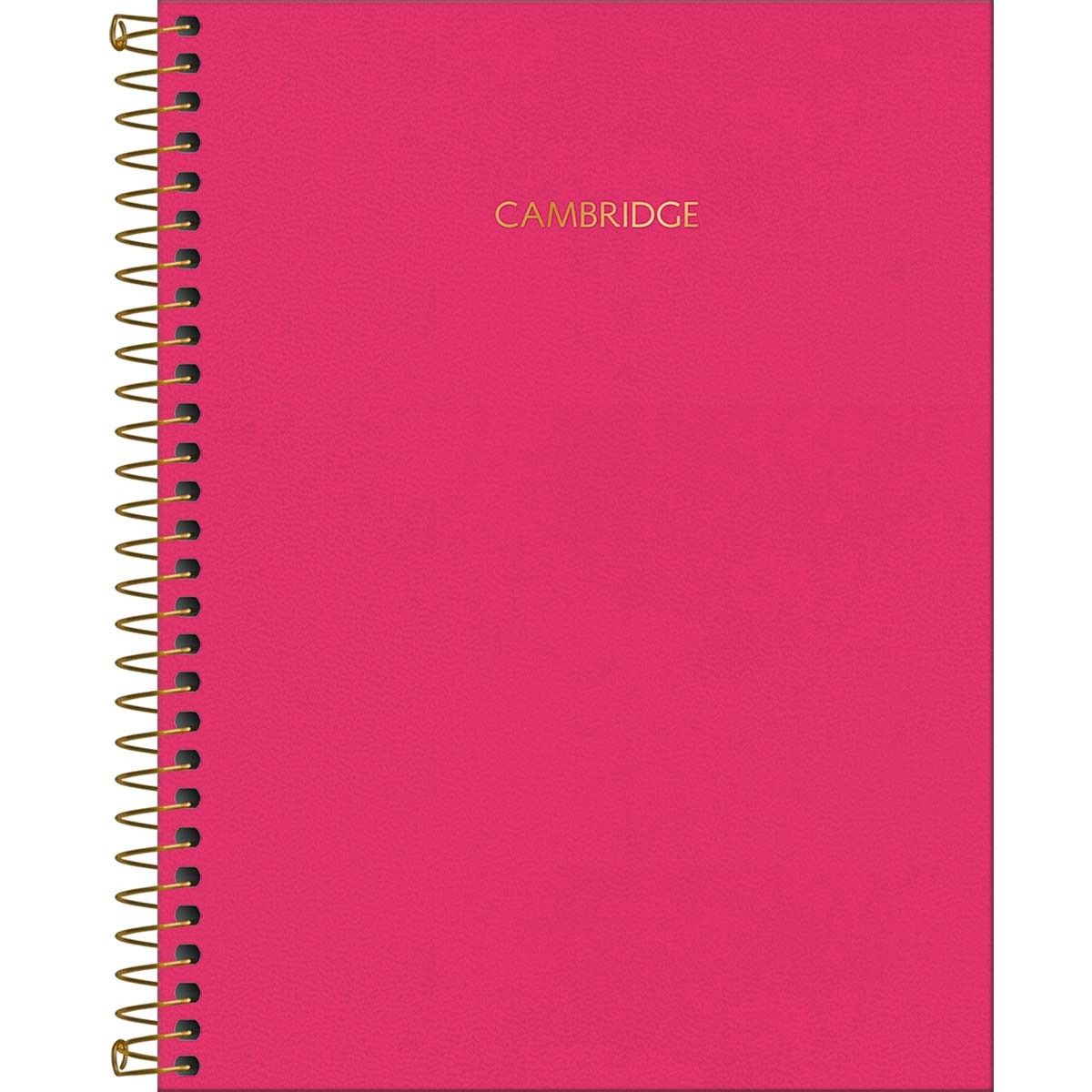 Caderno Espiral Universitário Capa Dura Cambridge Pink 1 Matéria 80 Folhas Tilibra (Sortido)