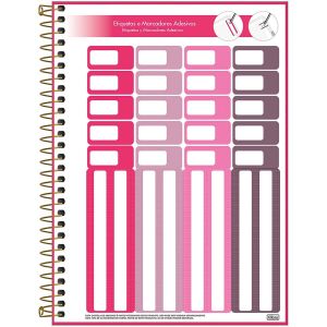 Caderno Espiral Universitário Capa Dura Cambridge Pink 1 Matéria 80 Folhas Tilibra (Sortido)