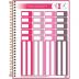 Caderno Espiral Universitário Capa Dura Cambridge Pink 1 Matéria 80 Folhas Tilibra (Sortido)