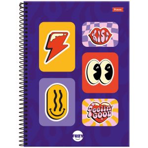 Caderno Universitário Fuzy 15 Matérias 240 Folhas Foroni (Sortido)