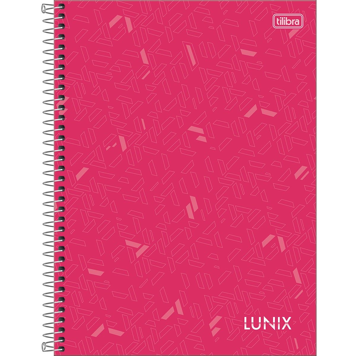 Caderno Espiral Universitário Capa Dura 1 Matéria Lunix 80 Folhas