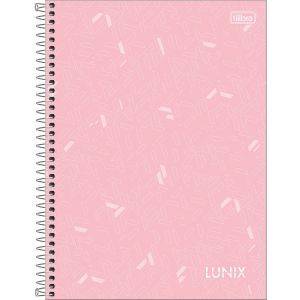 Caderno Espiral Universitário Capa Dura 1 Matéria Lunix 80 Folhas