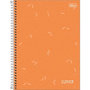 Caderno Espiral Universitário Capa Dura 1 Matéria Lunix 80 Folhas