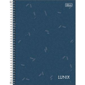 Caderno Espiral Universitário Capa Dura 1 Matéria Lunix 80 Folhas