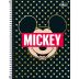 Caderno Espiral Capa Dura Universitário 1 Matéria Mickey 80 Folhas (Sortido)