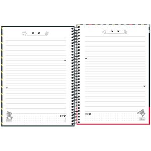 Caderno Espiral Capa Dura Universitário 1 Matéria Mickey 80 Folhas (Sortido)