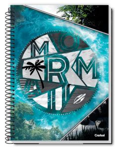 Caderno Espiral Universitário Capa Dura 1 Matéria Mormaii Masculino 80 Folhas Credeal (Sortido)