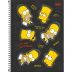 Caderno Espiral Universitário Capa Dura 1 Matéria Simpsons 80 Folhas Tilibra