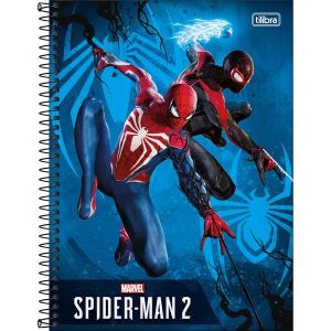 Caderno Espiral Capa Dura Universitário Connect 1 Matéria Spider-Man Game 80 Folhas Tilibra (Sortido)