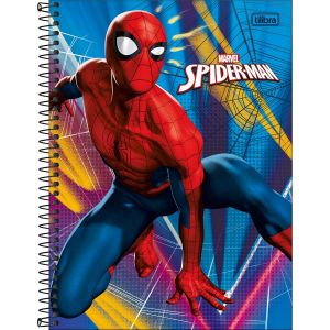 Caderno Espiral Capa Dura Universitário Connect 1 Matéria Spider-man 80 Folhas Tilibra (Sortido)