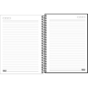 Caderno Espiral Universitário Capa Plástica Neon Branco 10 Matérias 160 Folhas Tilibra